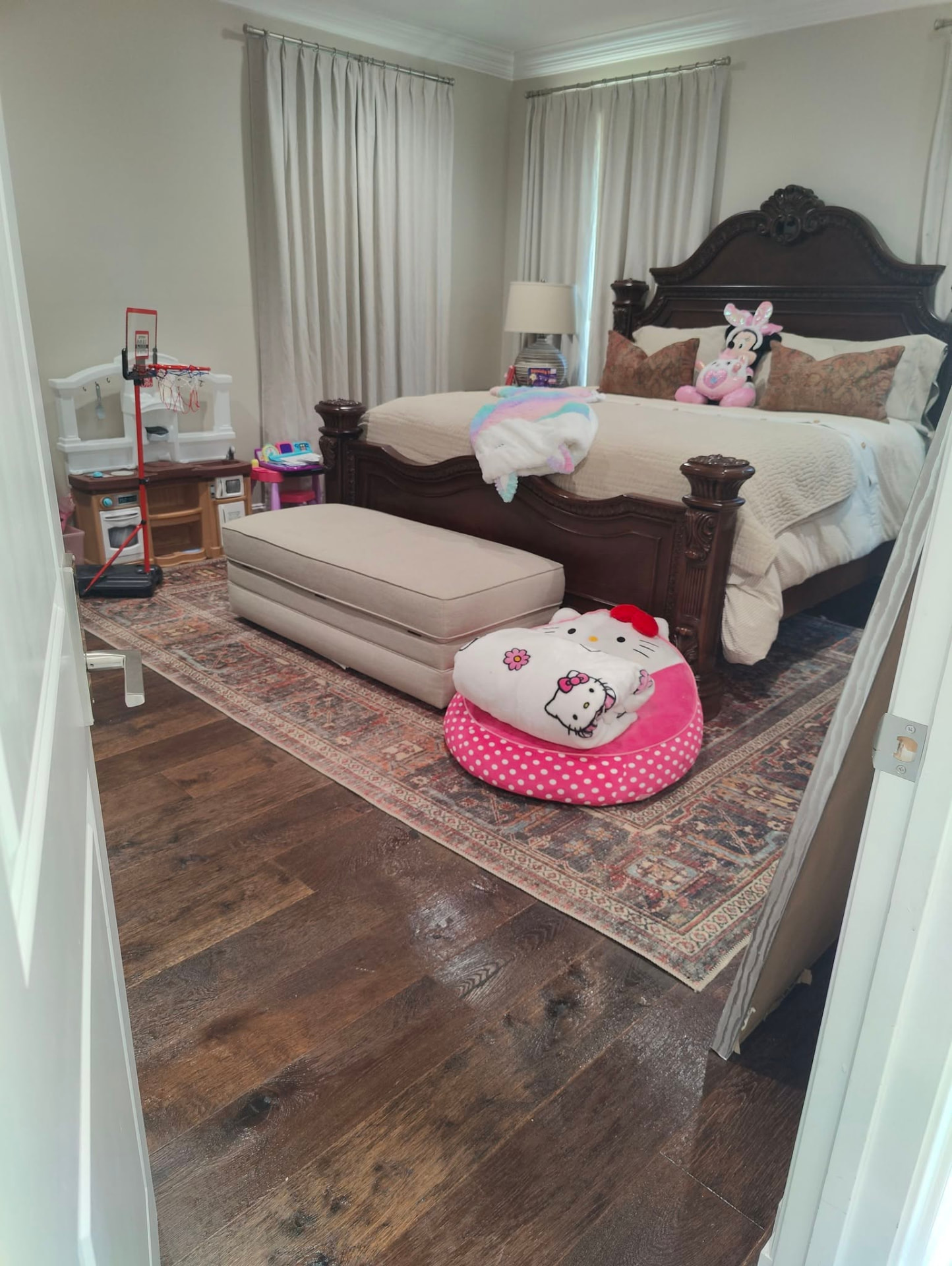 A clean, professionally maintained room serviced by Core Clean LLC